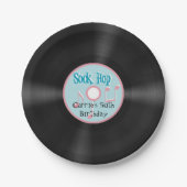 Fünfzigerjahre Art Pappteller (Vorderseite)