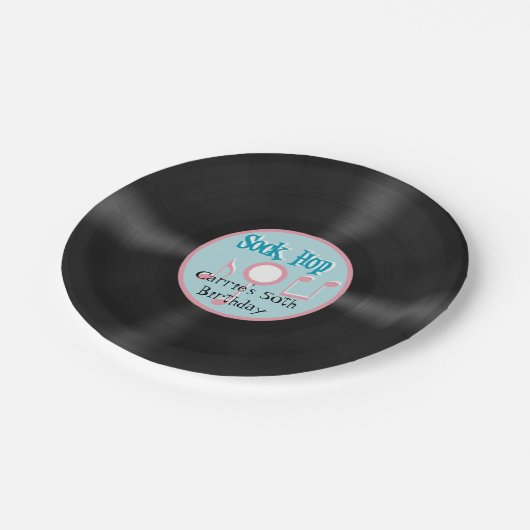 Fünfzigerjahre Art Pappteller (Schrägansicht)