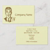 Fünfzigerjahre Art Visitenkarte (Vorne/Hinten)