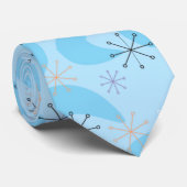 Fünfzigerjahre atomar im Blau Krawatte (Gerollt)