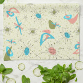 Fünfzigerjahre Atomzeitalter-Geschirrtuch Küchentuch (Gefaltet)