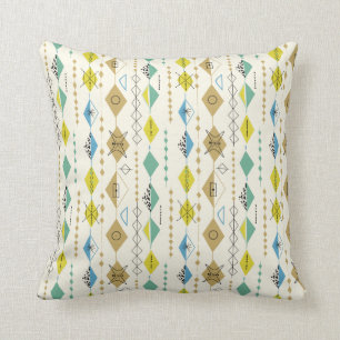 Fünfzigerjahre Atomzeitalter-Kissen Kissen