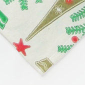 Fünfzigerjahre Cartoon-Weihnachtsbaum-Fleece-Decke Fleecedecke (Ecke)