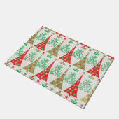 Fünfzigerjahre Cartoon-Weihnachtsbaum-Tür-Matte Fußmatte (Schrägansicht)