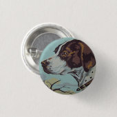 Fünfzigerjahre Farbe-durch-Zahl englischer Button (Vorne & Hinten)