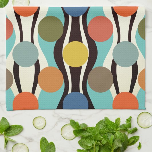 Fünfzigerjahre Geschirrtuch (Gefaltet)