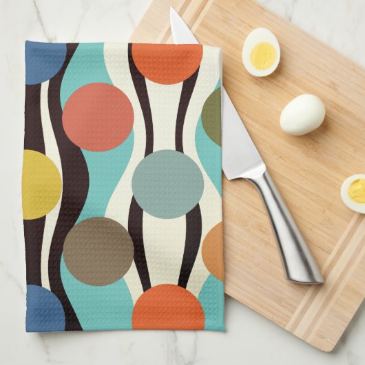 Fünfzigerjahre Geschirrtuch (Viertel Falte)