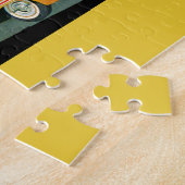 Fünfzigerjahre goldenes Rocket 88 Oldsmobile Puzzle (Seite)