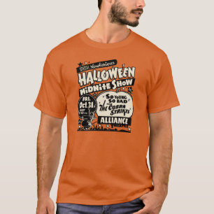 Fünfzigerjahre Halloween-Gespenst-Show-Plakat T-Shirt
