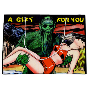 Fünfzigerjahre Horror-Comic ein Geschenk für Sie Große Geschenktüte