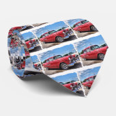 Fünfzigerjahre Klassikerauto Krawatte (Gerollt)