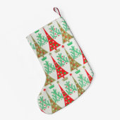 Fünfzigerjahre Kleiner Weihnachtsstrumpf (Rückseite (Hängend))