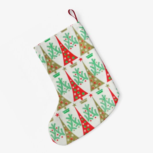 Fünfzigerjahre Kleiner Weihnachtsstrumpf (Rückseite (Hängend))