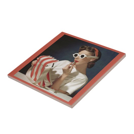 Fünfzigerjahre Mode-Foto Fliese (Seite)