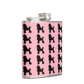 Fünfzigerjahre rosa Pudel-Rock-inspirierte Flasche Flachmann (Rechts)