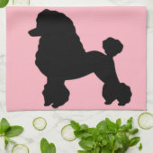 Fünfzigerjahre rosa Pudel-Rock-inspirierte Handtuch (Gefaltet)