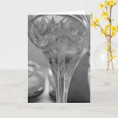 Fünfzigerjahre schnitzten den grüßenden karte (Gelbe Blume)