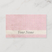 Fünfzigerjahre Vintag Visitenkarte (Rückseite)