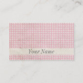 Fünfzigerjahre Vintag Visitenkarte (Rückseite)