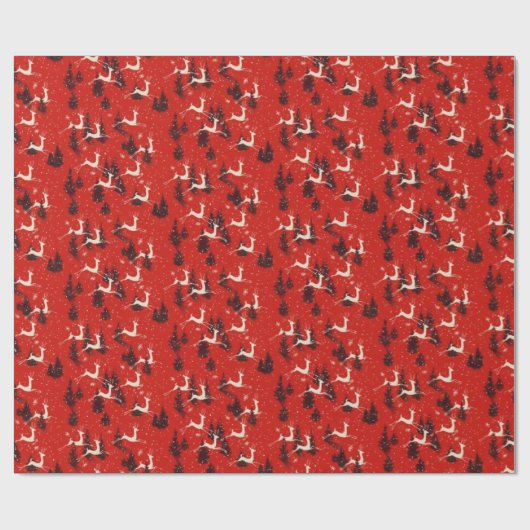 Fünfzigerjahre Vintage Geschenkpapier (Flach)