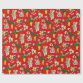 Fünfzigerjahre Vintage Geschenkpapier (Flach)