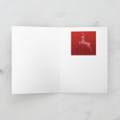 Fünfzigerjahre Weihnachtsbaum Feiertagskarte (Innenseite)