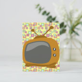 Fünfziges TV Postkarte (Stehend Vorderseite)