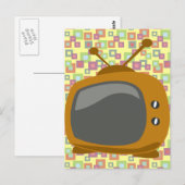 Fünfziges TV Postkarte (Vorne/Hinten)