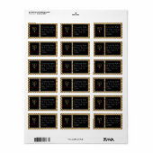 Fünfziges und fabelhaftes Etikett Adressaufkleber (Vorne)