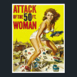 Fünfzigfuß-Alien Frauen Vintage Science Fiction Poster<br><div class="desc">Fifty Foot Alien Frauen Vintage Science Fiction,  Horror,  und Fantasy Illustration Art. Fantastische Sammlung von Retro-Comic-Buchkunst auf T - Shirt,  Hüten,  Kühlschrankmagneten,  Buttone,  Tasten,  Schürze,  Grußkarten,  Postkarten,  Beuteln,  Decken,  Dartboards,  Handtücher,  Dekoratorgläser,  Tasse,  Wasserflaschen und viele weitere spannende Ideen. Großhandel erhältlich.</div>