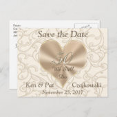 Fünfzigjährige Postkarte Speichern Sie die Daten (Vorne/Hinten)