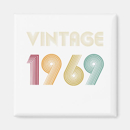 Fünfzigjähriges Geschenk 50. Geburtstag Vintag 196 Magnet (Vorne)