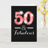 Fünfzigste Geburtstagsparty Karte (Gelbe Blume)