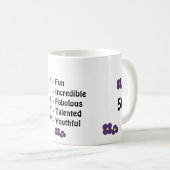 Fünfzigster Geburtstag Kaffeetasse (VorderseiteRechts)
