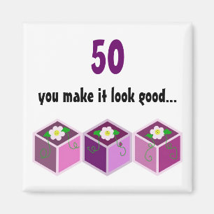 Fünfzigster Geburtstag Magnet