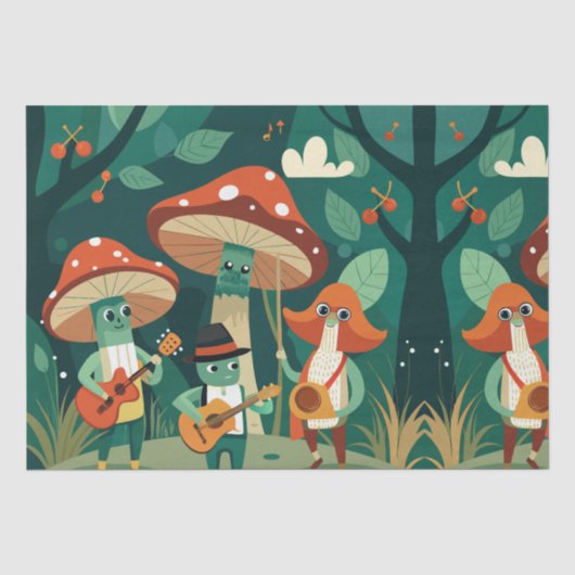 Funghi Funk Fest Seidenpapier (Vorderseite)