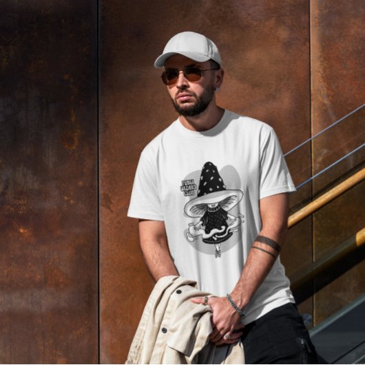 Fungi Cartoon Wizard Fantasy T-Shirt