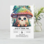 Fungi Fantasy Einladung zum Geburtstag (Stehend Vorderseite)