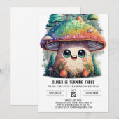 Fungi Fantasy Einladung zum Geburtstag (Vorne/Hinten)