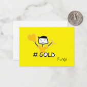 Fungi #Gold Mitteilungskarte (Vorderseite/Rückseite Beispiel)