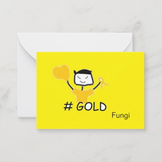 Fungi #Gold Mitteilungskarte (Vorderseite)