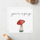 Fungi Greeting Card Mitteilungskarte (Vorderseite/Rückseite Beispiel)