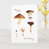 Fungi in Wasserfarben Grußkarten Karte (Gelbe Blume)