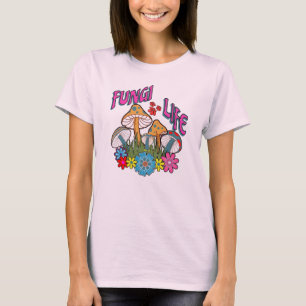 Fungi Life Retro Psychedelic Boho Floral Pilze T-Shirt