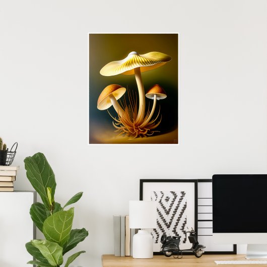 Fungi-Malerei Poster (Heimbüro)