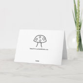 Fungi Meadow Birthday Card Karte (Rückseite)