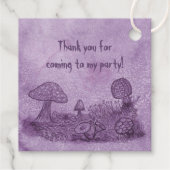 Fungi Meadow Foil Favor Tags (Rückseite)