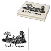 Fungi Meadow Große Kautschuk-Briefmarke Gummistempel (Stempel)