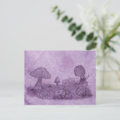 Fungi Meadow Postcard Postkarte (Stehend Vorderseite)
