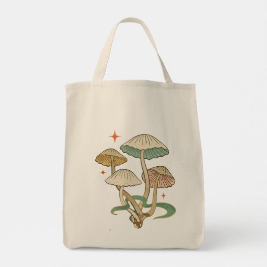 Fungi Mushroom Tote Bag Tragetasche (Rückseite)